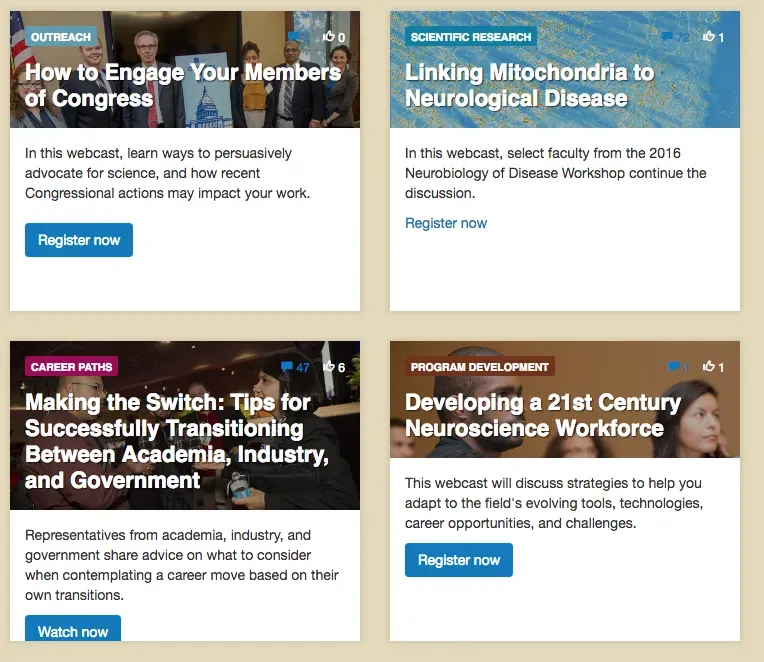 Homepage article card layout