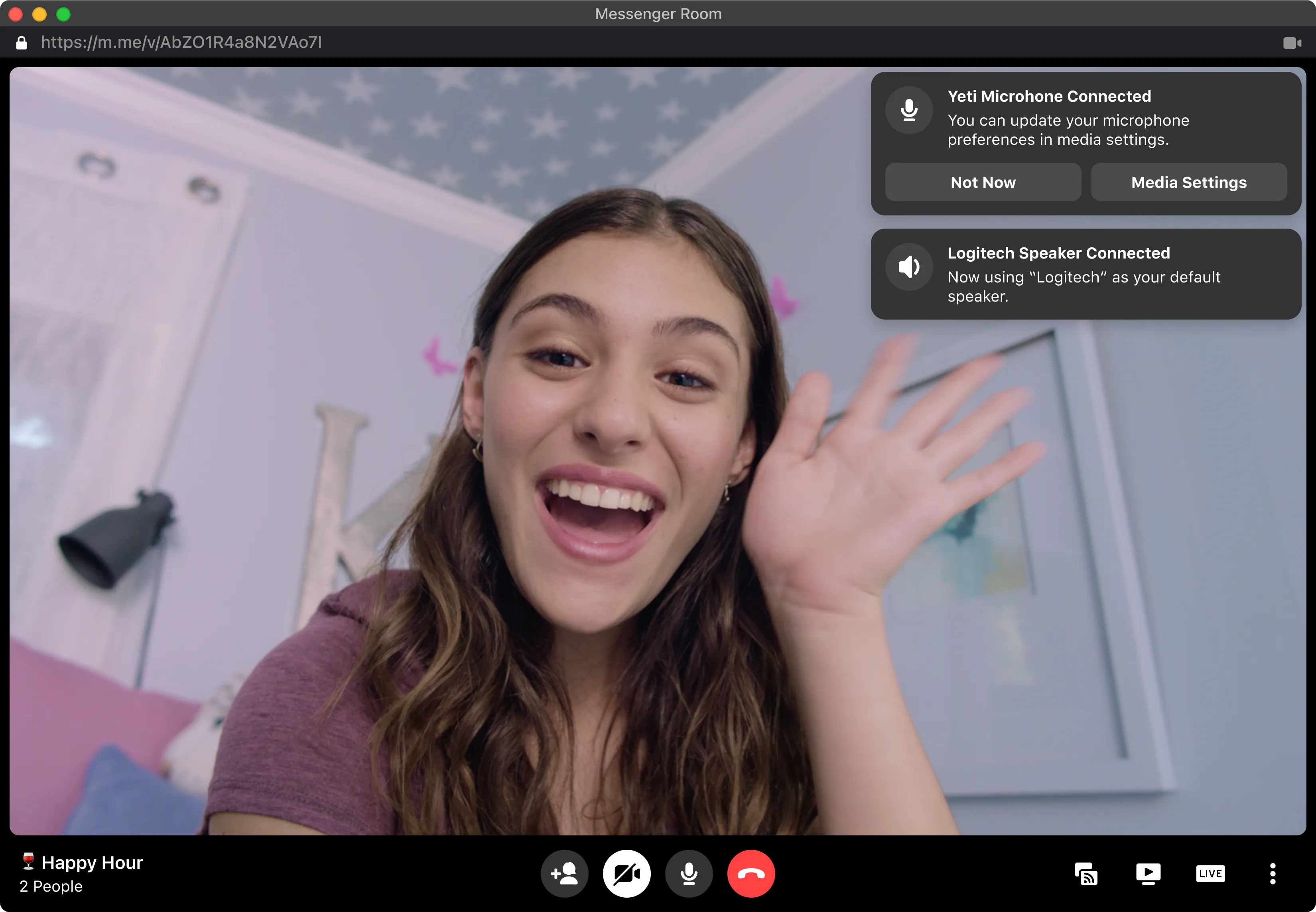 In-call media controls