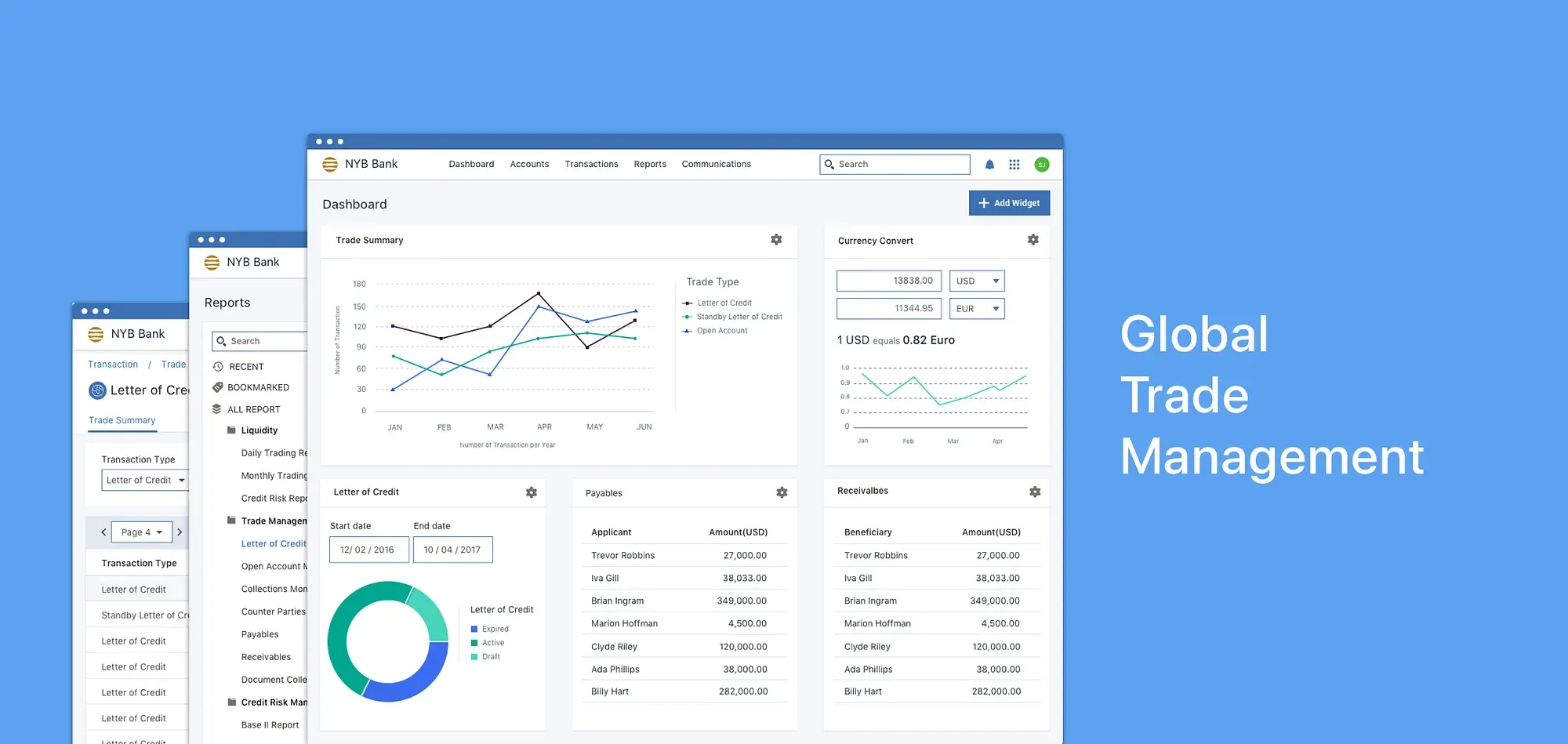 Container ship in ocean