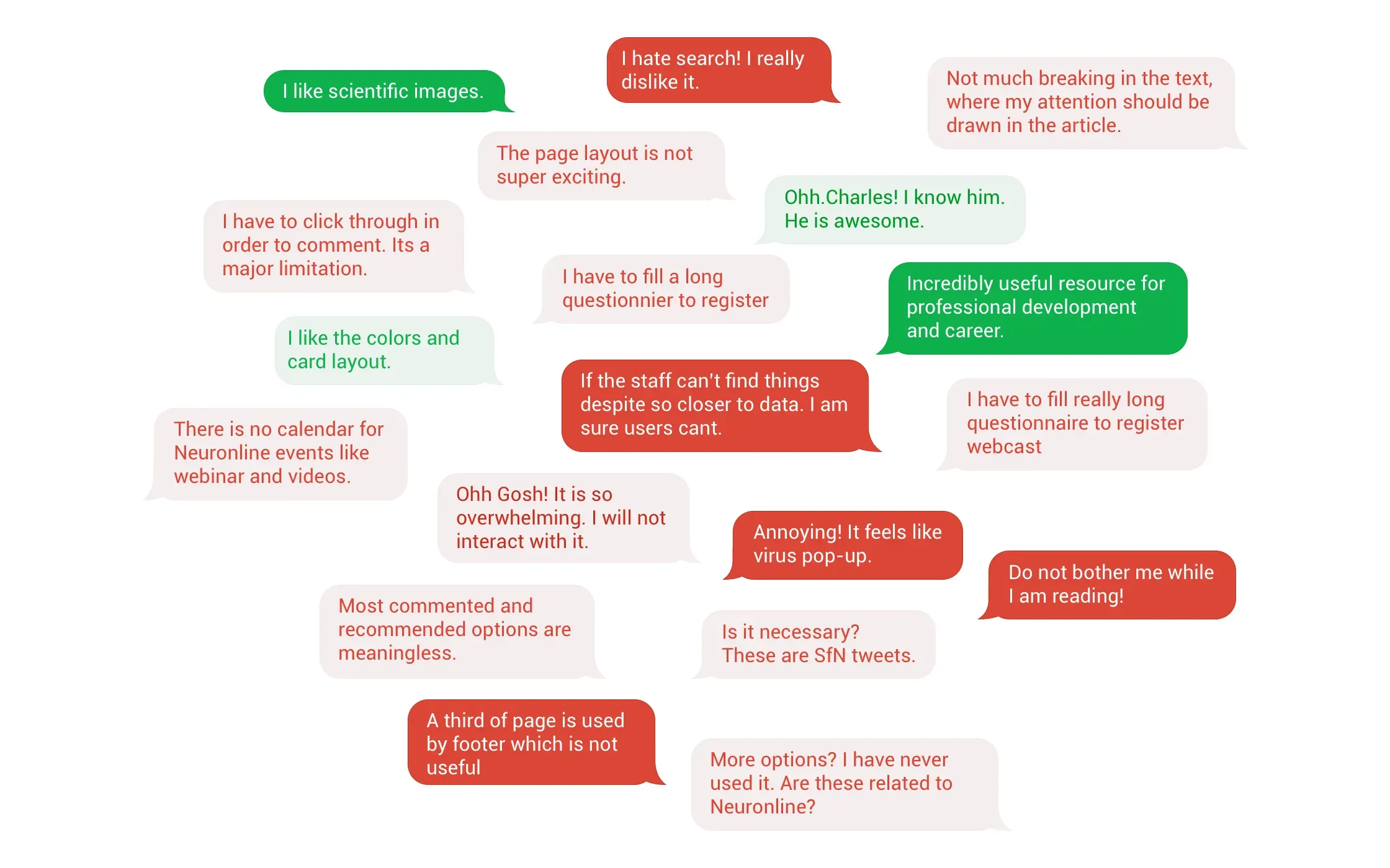 Quotes from user interview